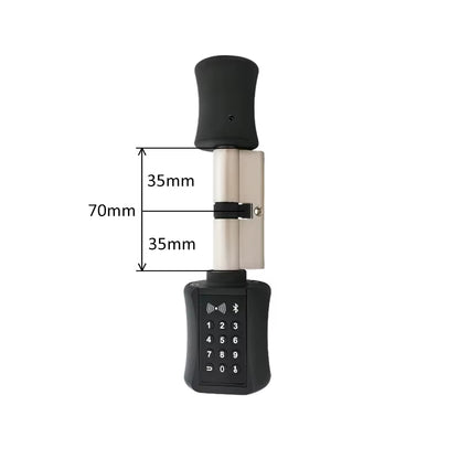 Ttlock Bluetooh Cylinder Smart Lock Remote Control Keyless Electronic Door Lock APP Wifi Digital Code RFID Card Lock