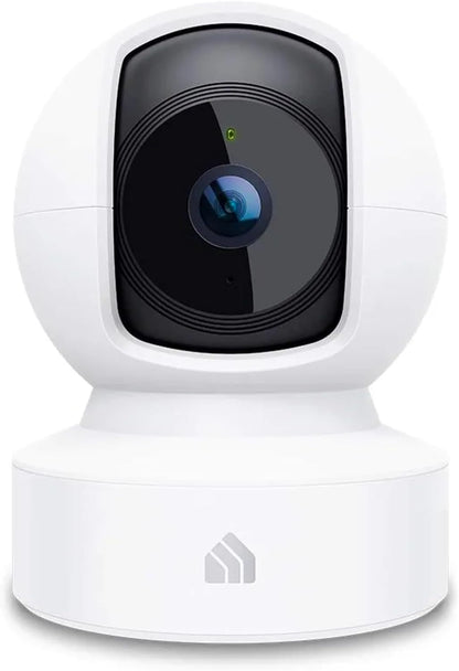 Kasa EC70 Indoor Pan/Tilt Smart Security Camera - 1080P HD with Night Vision, Motion Detection, Cloud & SD Card Storage, Compatible with Alexa & Google Home, White